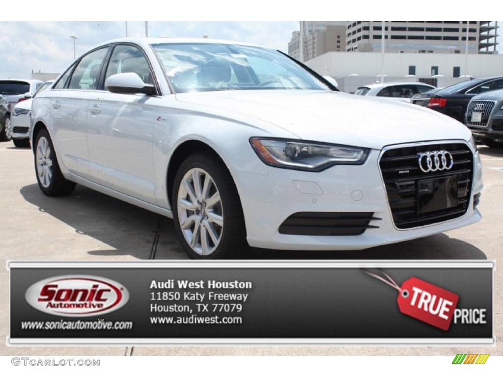 2013 A6 3.0T quattro Sedan - Glacier White Metallic / Titanium Gray photo #1