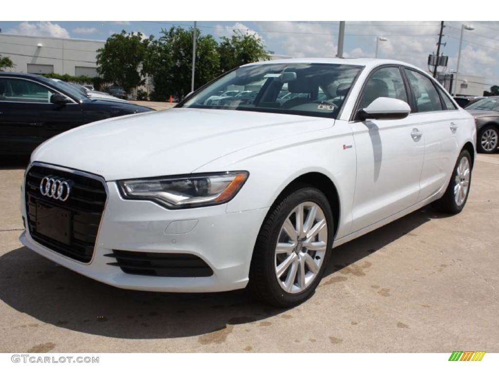 Glacier White Metallic 2013 Audi A6 3.0T quattro Sedan Exterior Photo #82119490