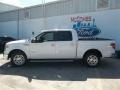 2013 White Platinum Metallic Tri-Coat Ford F150 Lariat SuperCrew  photo #3