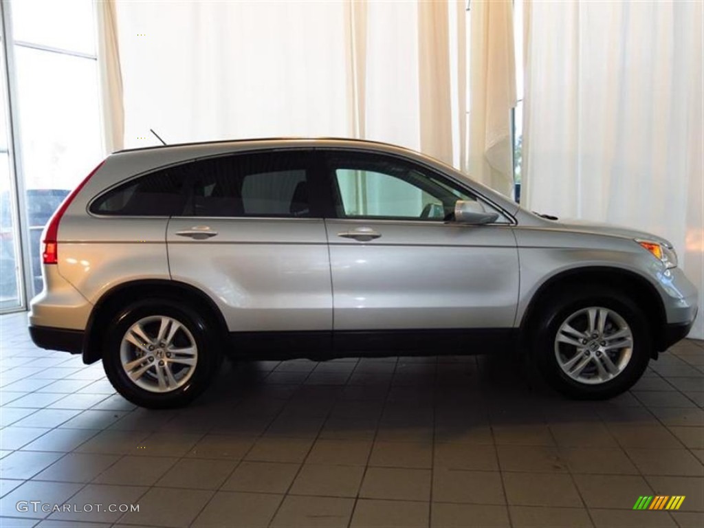 2010 CR-V EX-L - Alabaster Silver Metallic / Gray photo #2