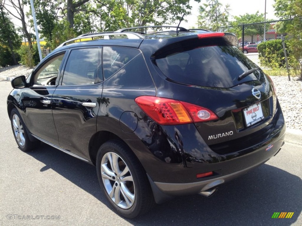 2009 Murano LE AWD - Super Black / Beige photo #5