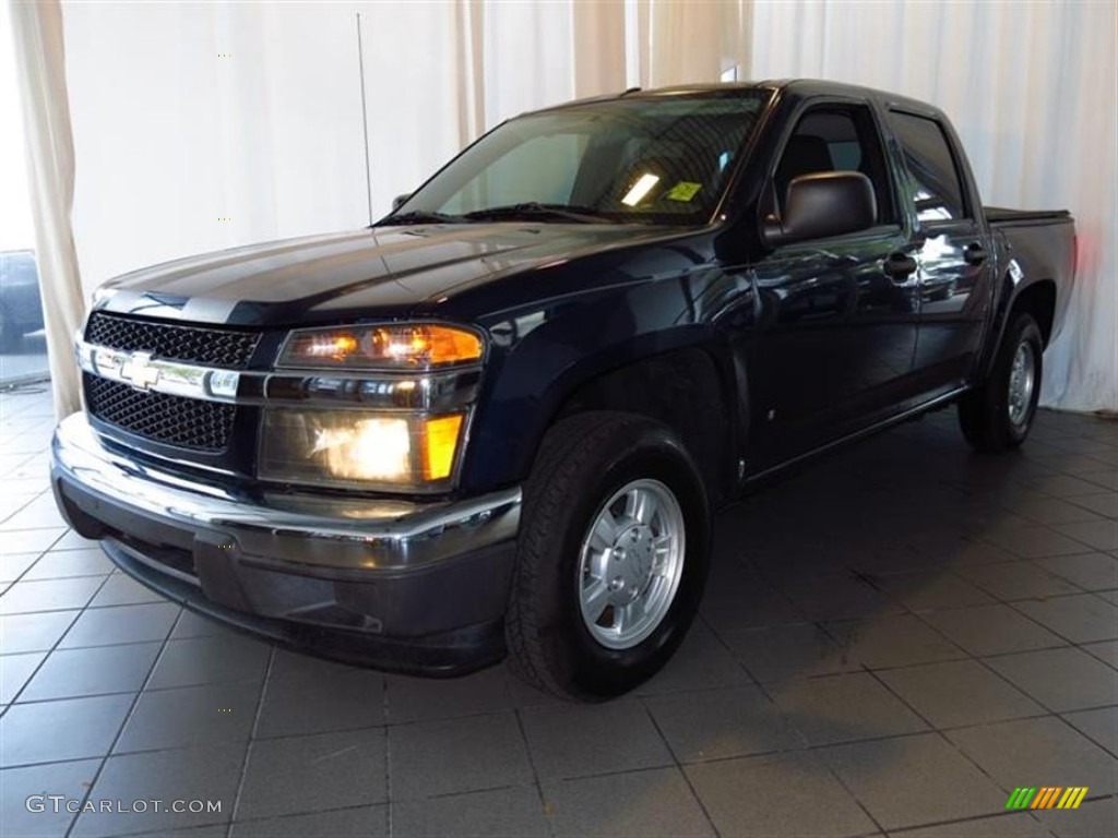 2007 Colorado LT Crew Cab - Imperial Blue Metallic / Very Dark Pewter photo #6