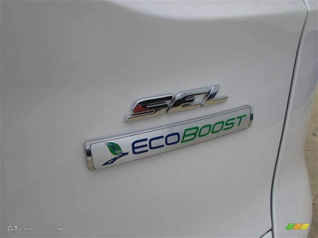 2013 Escape SEL 1.6L EcoBoost - White Platinum Metallic Tri-Coat / Medium Light Stone photo #6