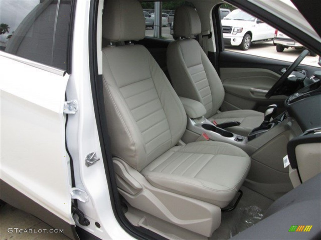 2013 Escape SEL 1.6L EcoBoost - White Platinum Metallic Tri-Coat / Medium Light Stone photo #12