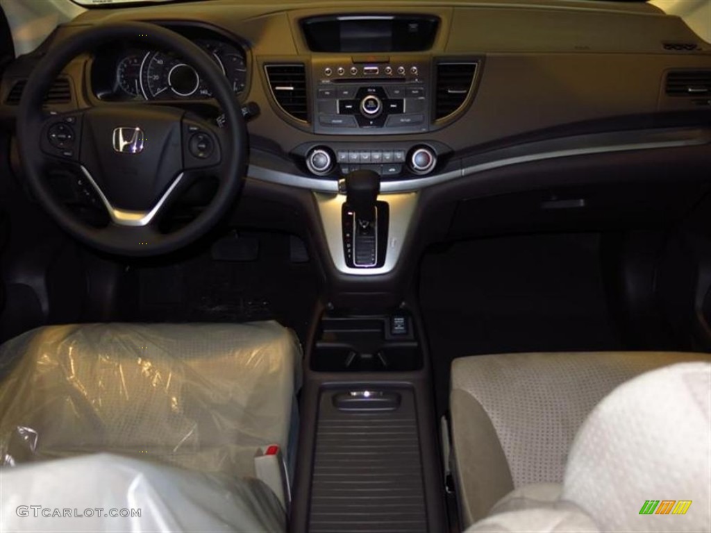 2013 CR-V EX - White Diamond Pearl / Beige photo #4
