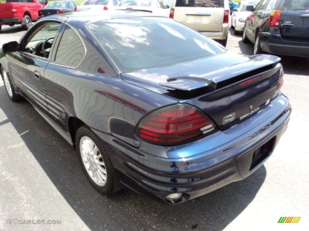 2001 Grand Am SE Coupe - Navy Blue Metallic / Dark Pewter photo #3