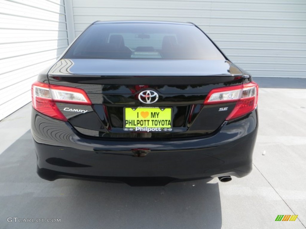 2013 Camry SE - Attitude Black Metallic / Black/Ash photo #5