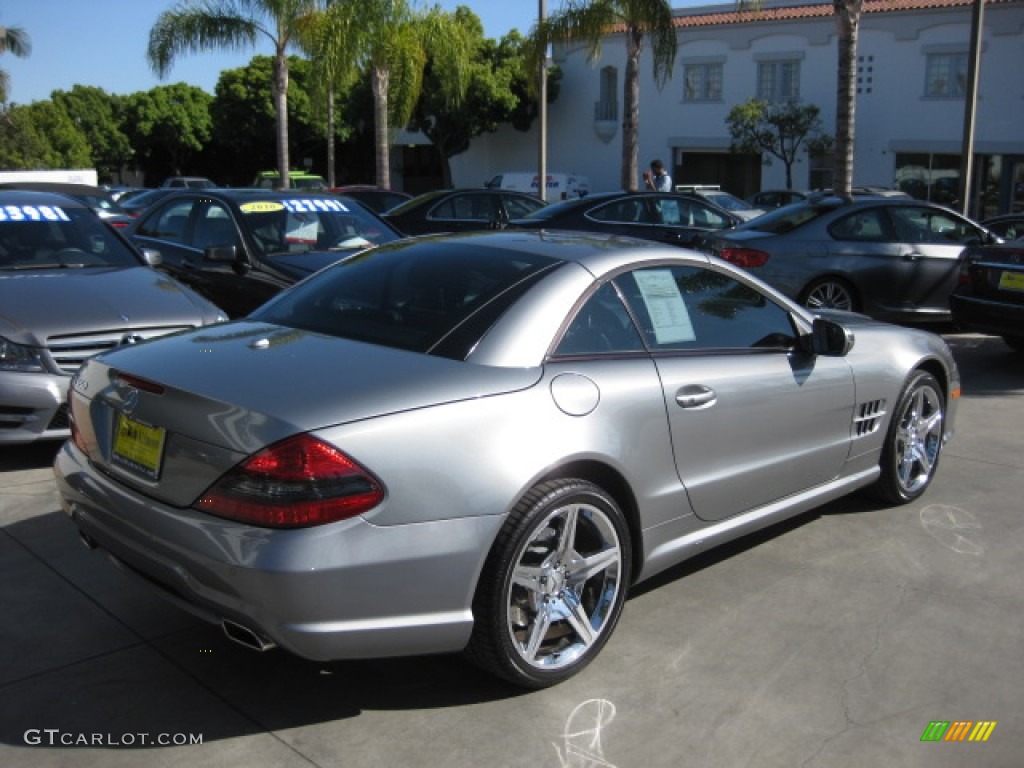 2009 SL 550 Roadster - Palladium Silver Metallic / Black photo #2