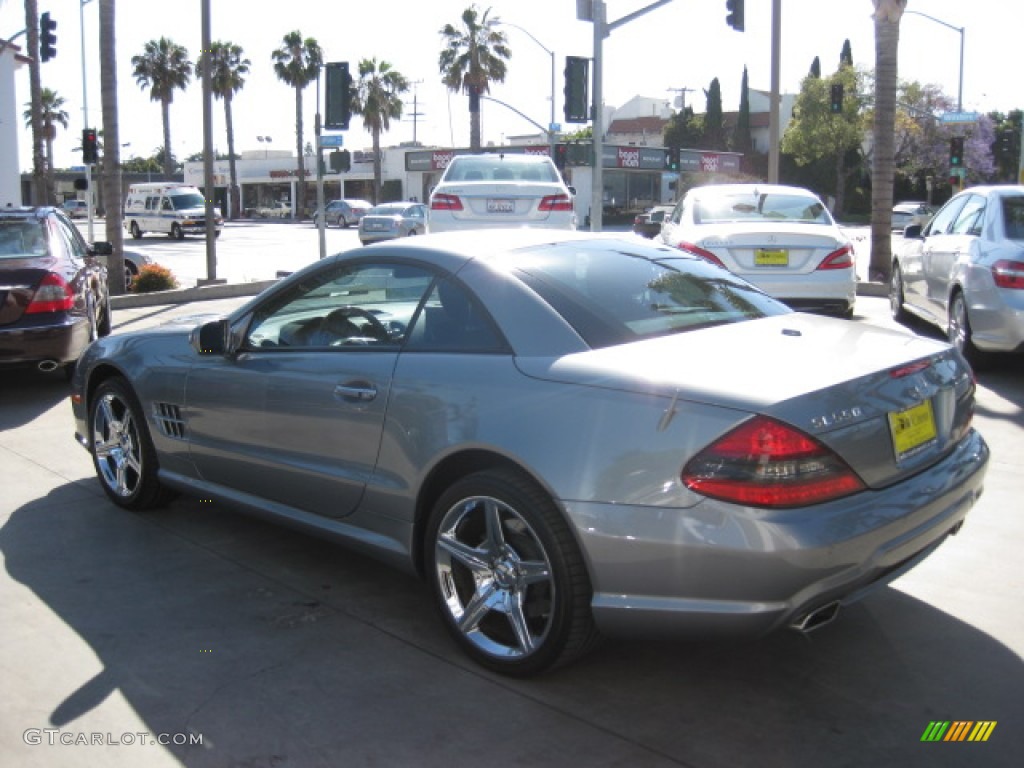 2009 SL 550 Roadster - Palladium Silver Metallic / Black photo #4