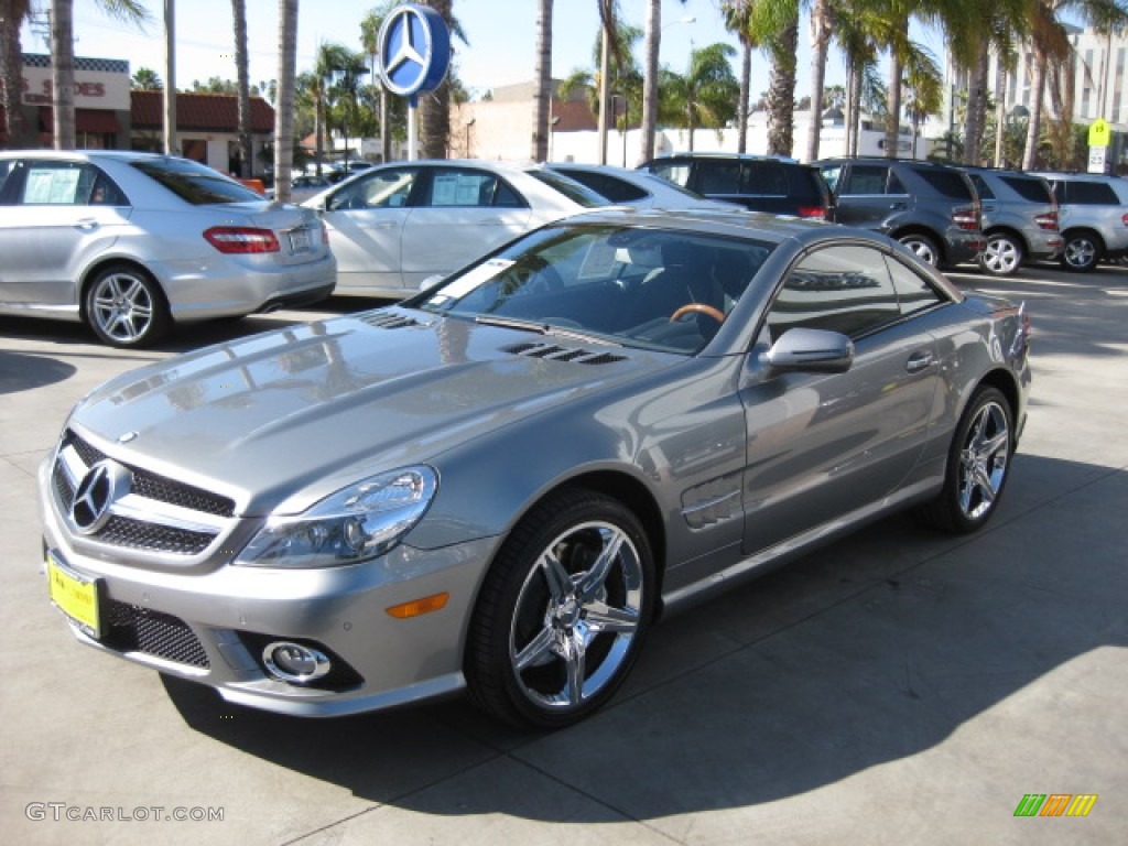 2009 SL 550 Roadster - Palladium Silver Metallic / Black photo #5