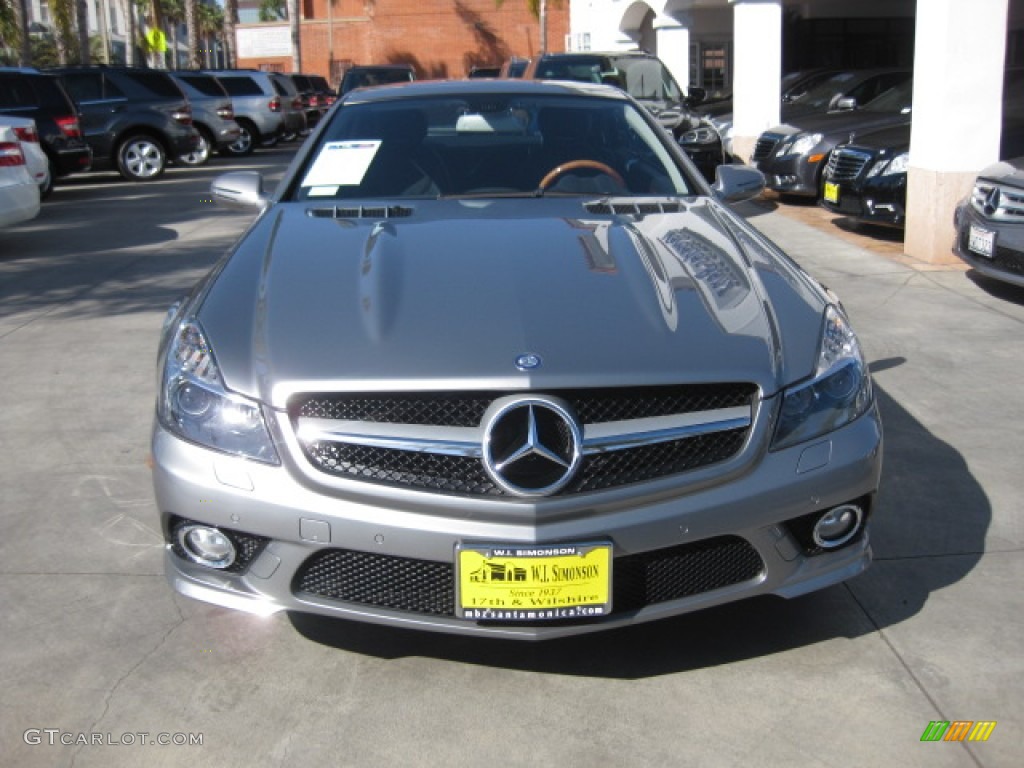 2009 SL 550 Roadster - Palladium Silver Metallic / Black photo #6