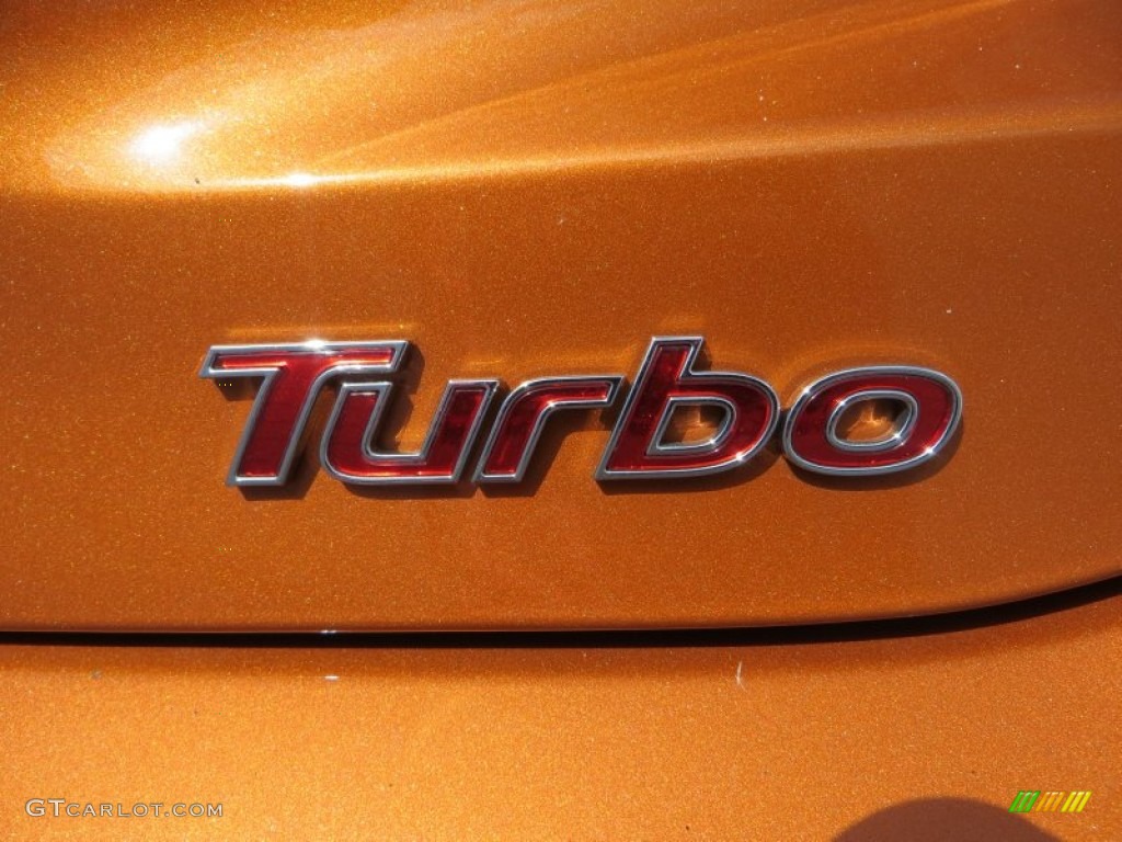2013 Veloster Turbo - Vitamin C / Black photo #14