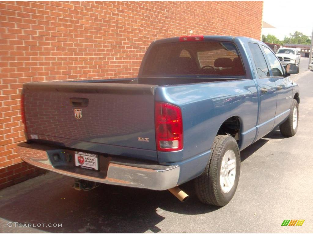 2006 Ram 1500 SLT Quad Cab - Atlantic Blue Pearl / Medium Slate Gray photo #3