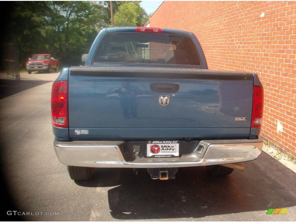 2006 Ram 1500 SLT Quad Cab - Atlantic Blue Pearl / Medium Slate Gray photo #4