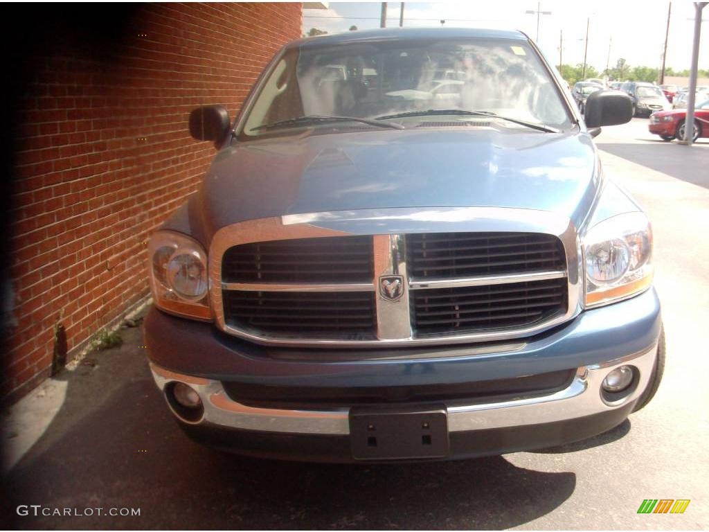 2006 Ram 1500 SLT Quad Cab - Atlantic Blue Pearl / Medium Slate Gray photo #9