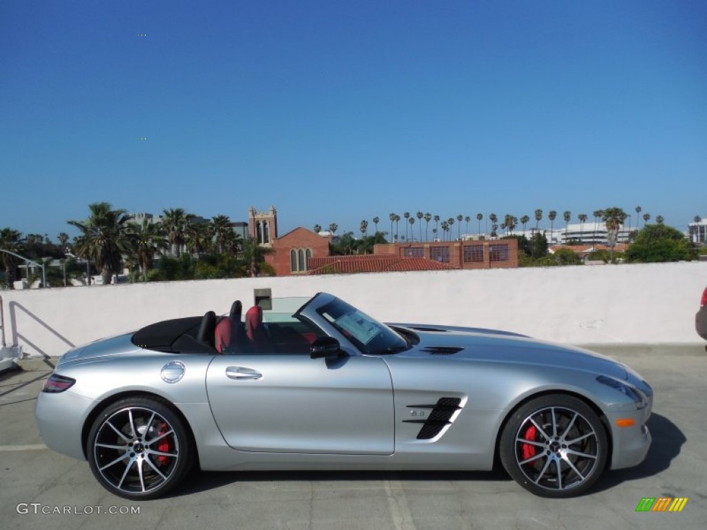 Iridium Silver Metallic 2013 Mercedes-Benz SLS AMG GT Roadster Exterior Photo #82125415