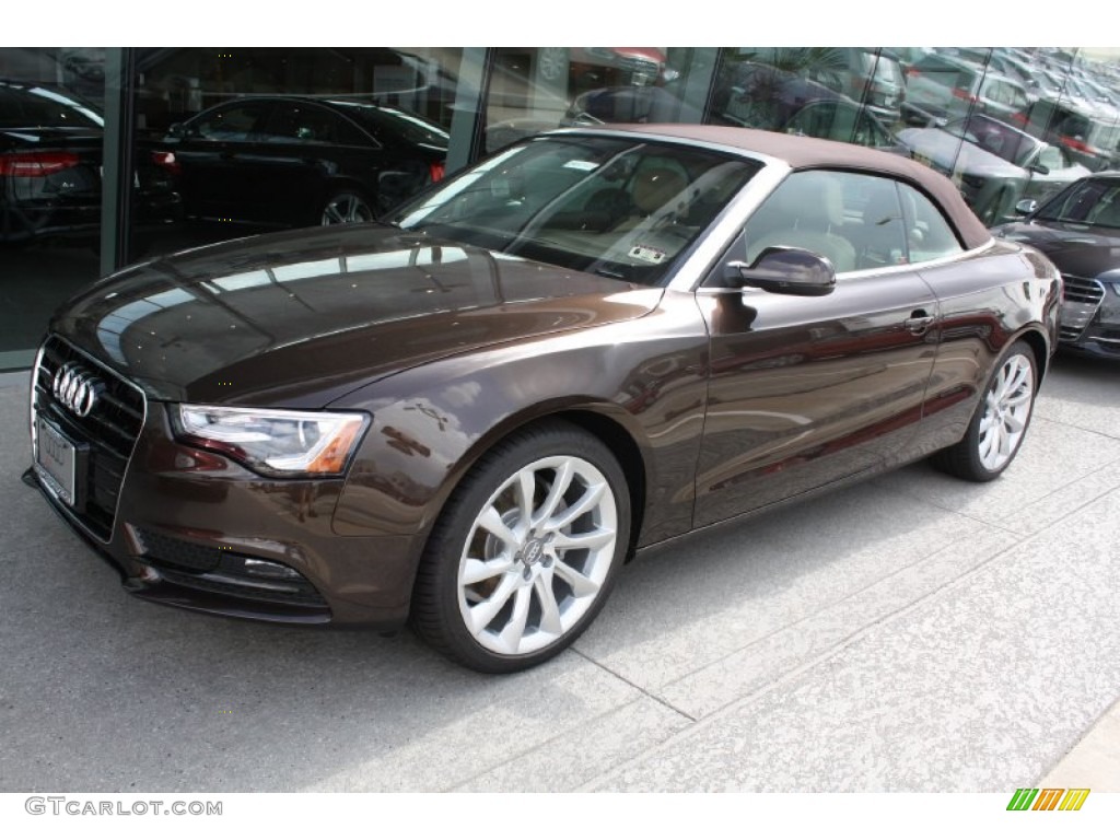 2013 A5 2.0T quattro Cabriolet - Teak Brown Metallic / Velvet Beige/Moor Brown photo #9