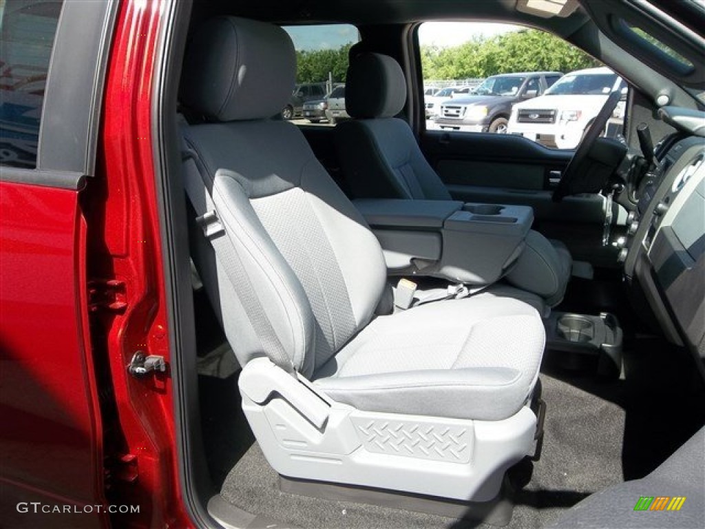 2013 F150 XLT SuperCrew - Ruby Red Metallic / Steel Gray photo #12