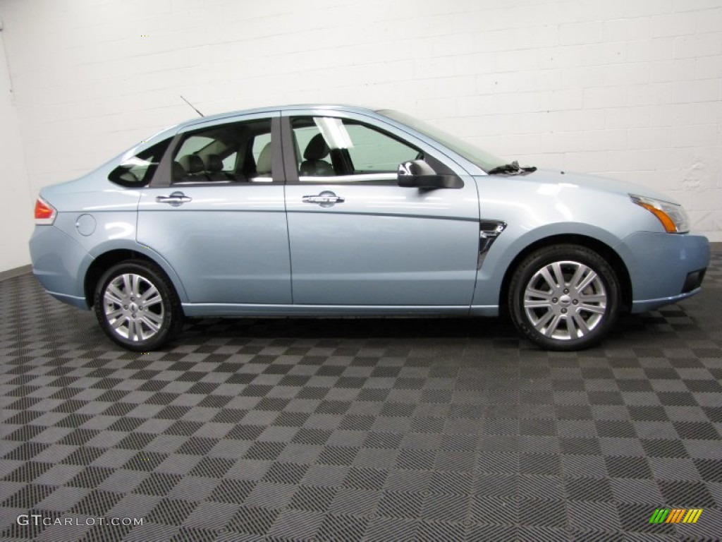 Light Ice Blue Metallic 2009 Ford Focus SEL Sedan Exterior Photo #82126328