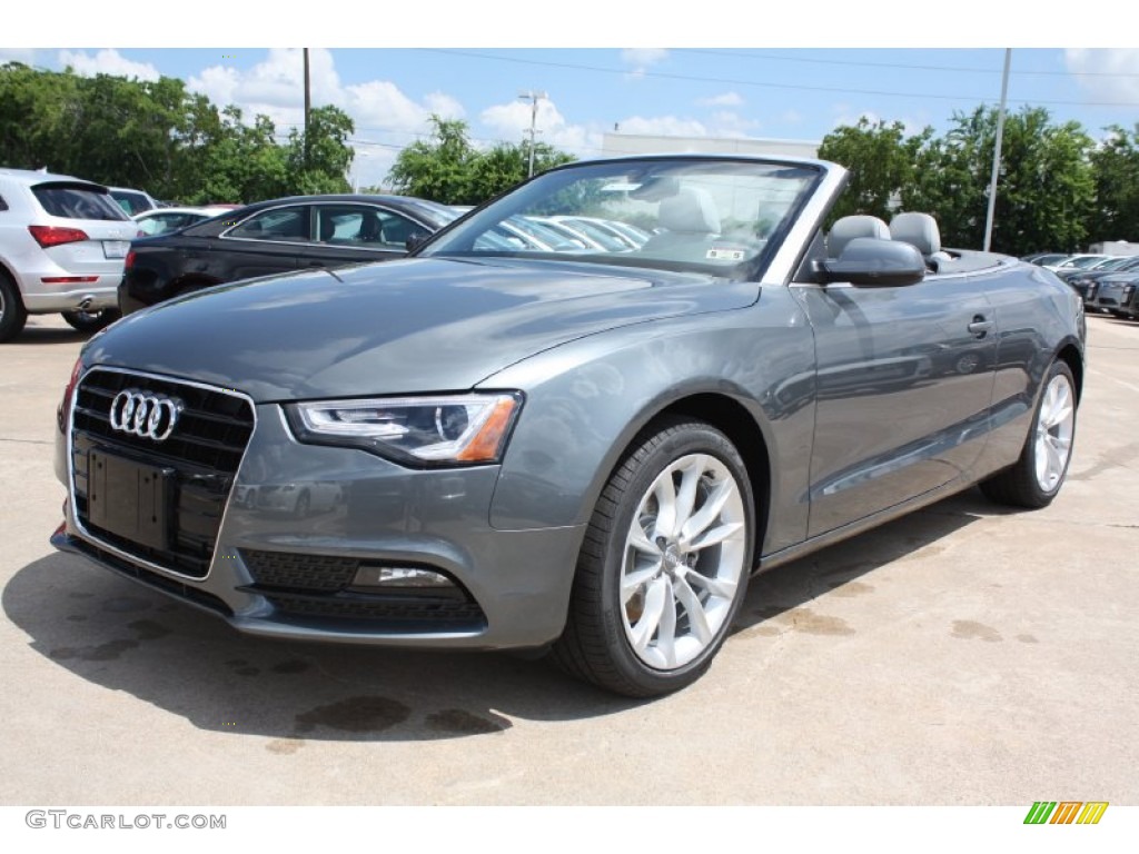 Monsoon Gray Metallic 2013 Audi A5 2.0T Cabriolet Exterior Photo #82126345