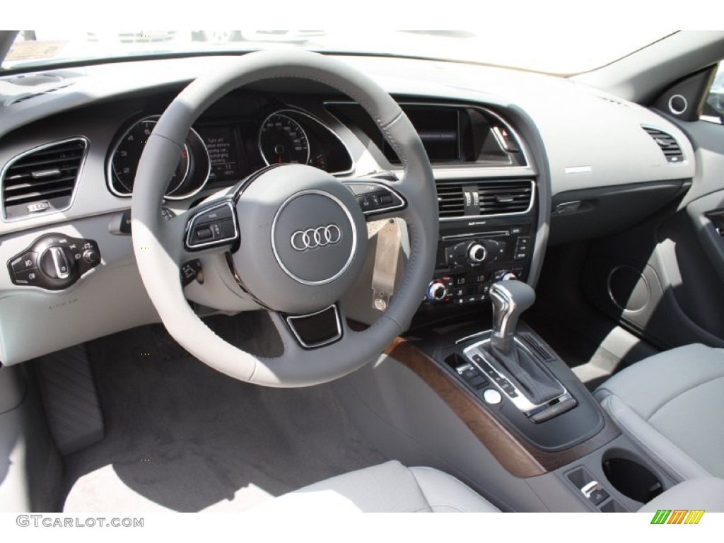 2013 Audi A5 2.0T Cabriolet Titanium Grey/Steel Grey Dashboard Photo #82126572