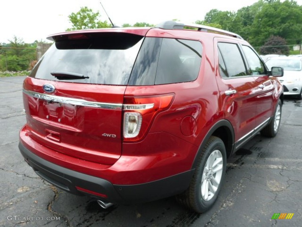 2013 Explorer XLT 4WD - Ruby Red Metallic / Charcoal Black photo #2