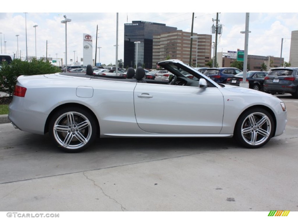 Ice Silver Metallic 2013 Audi S5 3.0 TFSI quattro Convertible Exterior Photo #82127190