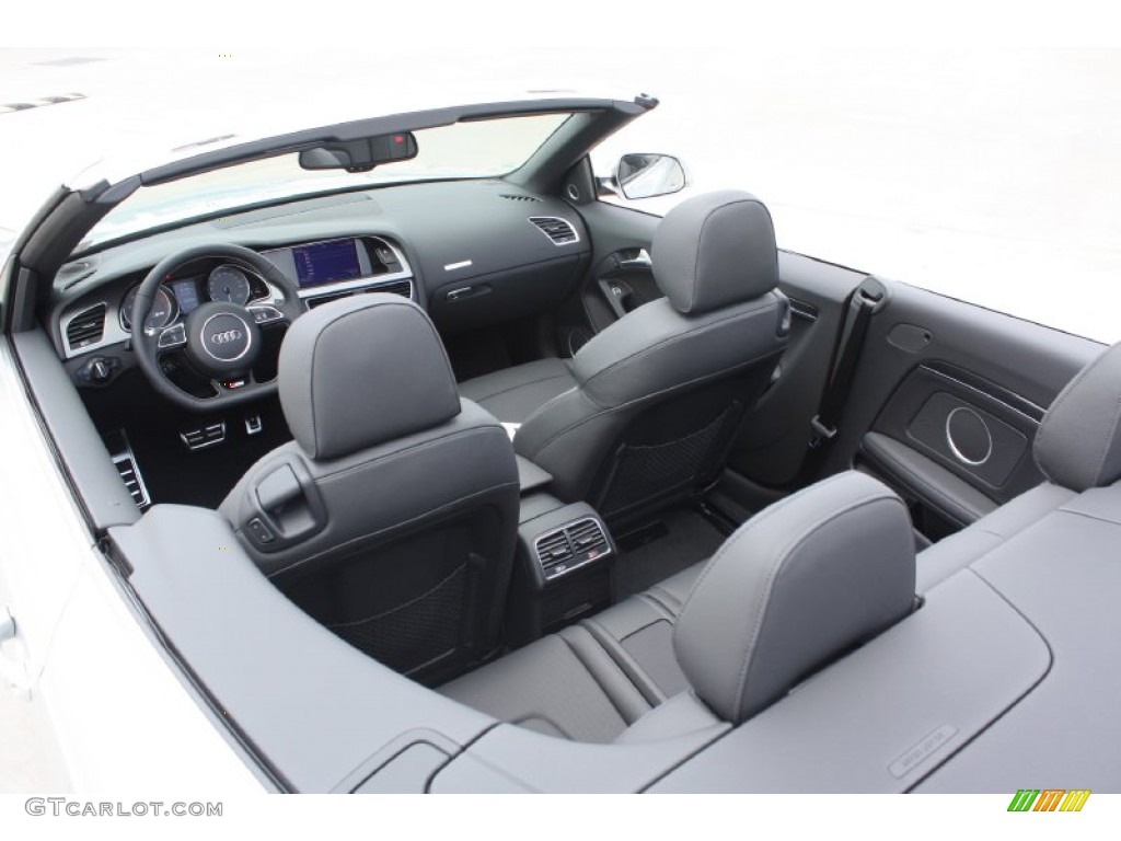 Black Interior 2013 Audi S5 3.0 TFSI quattro Convertible Photo #82127219