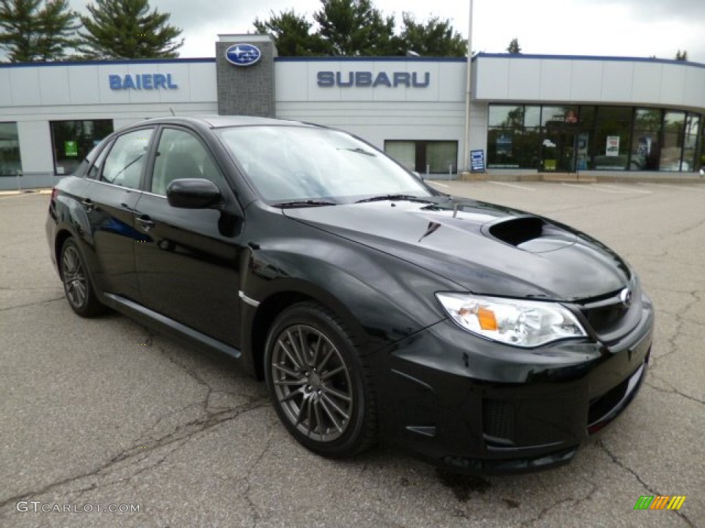 2012 Impreza WRX 4 Door - Obsidian Black Pearl / WRX Carbon Black photo #1