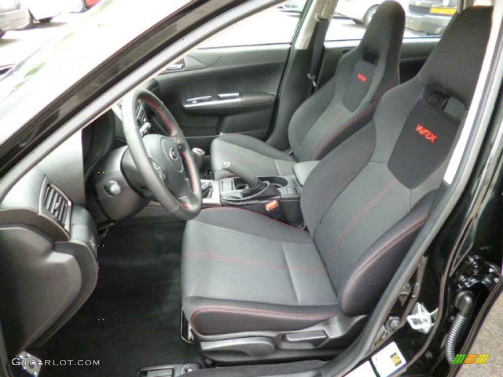 WRX Carbon Black Interior 2012 Subaru Impreza WRX 4 Door Photo #82128047