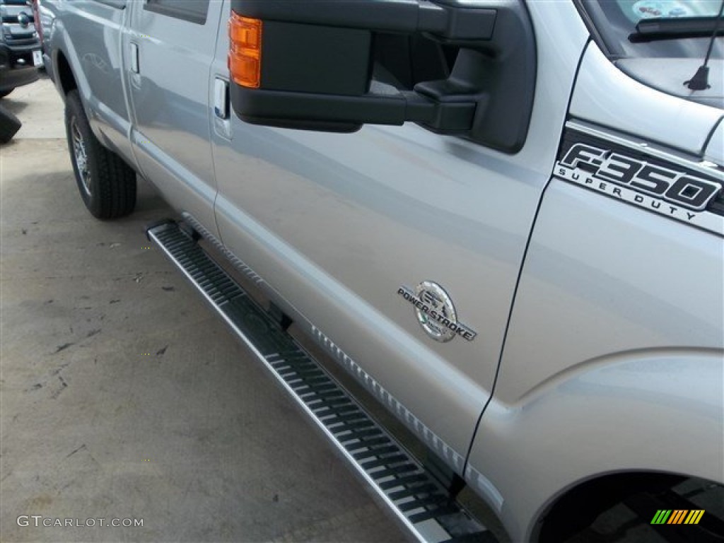 2013 F350 Super Duty Platinum Crew Cab 4x4 - Ingot Silver Metallic / Platinum Black Leather photo #10