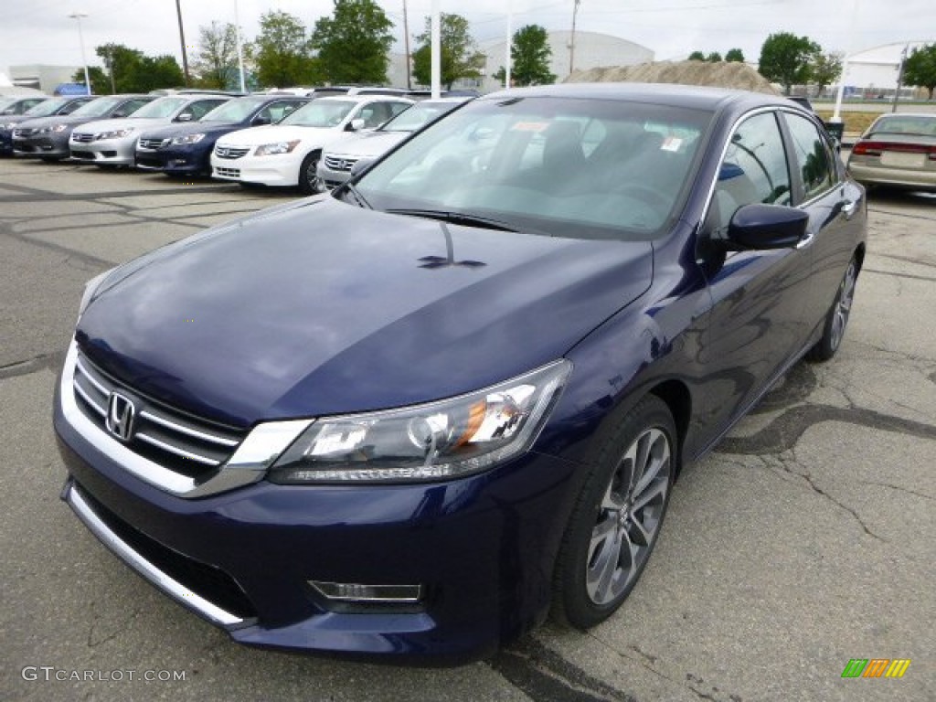 2013 Accord Sport Sedan - Obsidian Blue Pearl / Black photo #7