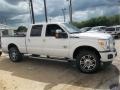 2013 White Platinum Tri-Coat Ford F250 Super Duty Platinum Crew Cab 4x4  photo #7