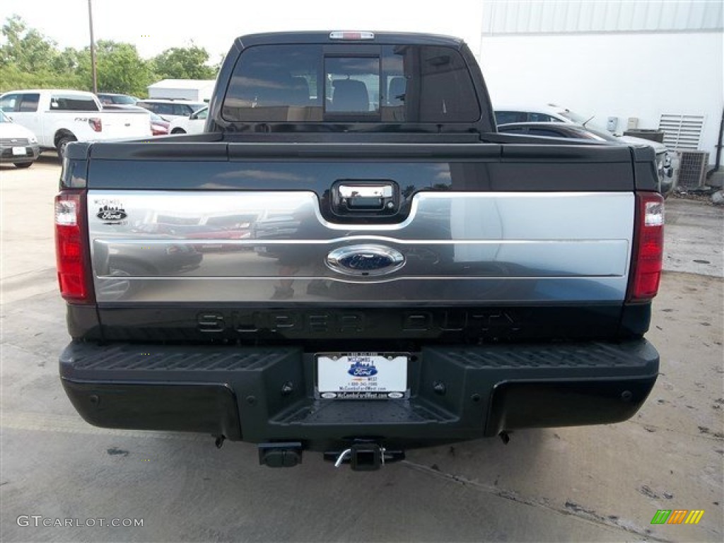 2013 F250 Super Duty Platinum Crew Cab 4x4 - Tuxedo Black Metallic / Platinum Black Leather photo #5