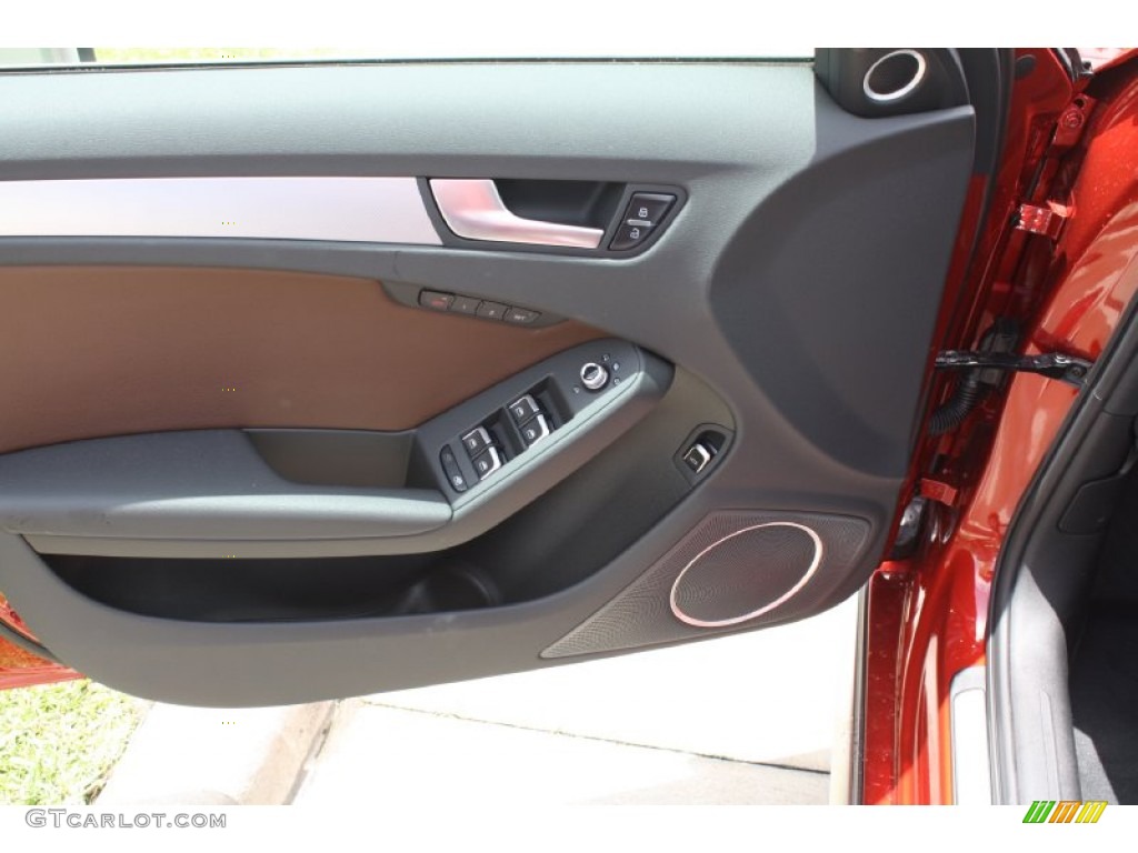 2013 Audi Allroad 2.0T quattro Avant Chestnut Brown Door Panel Photo #82131242