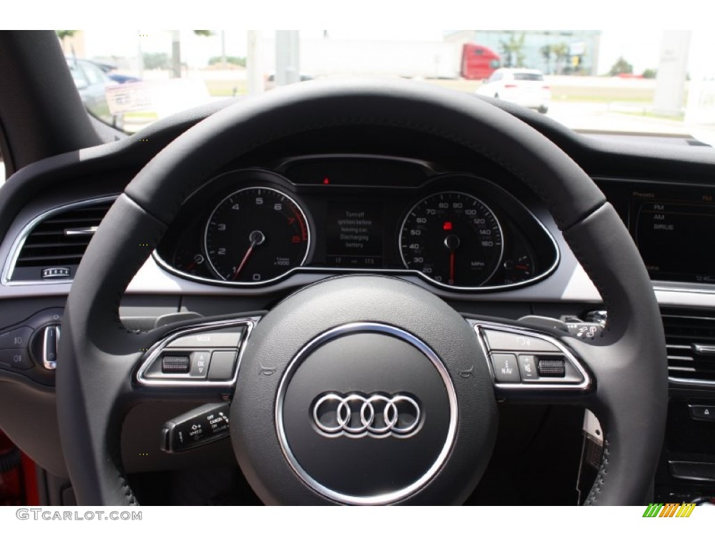 2013 Audi Allroad 2.0T quattro Avant Chestnut Brown Steering Wheel Photo #82131560