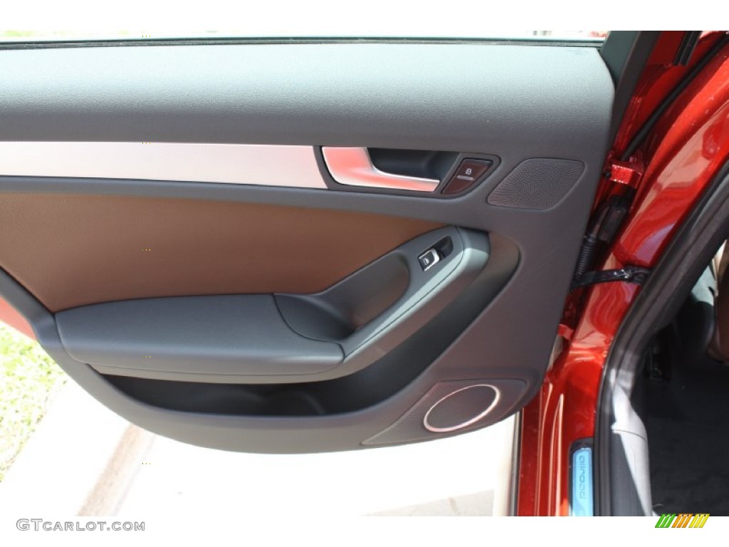 2013 Audi Allroad 2.0T quattro Avant Chestnut Brown Door Panel Photo #82131655