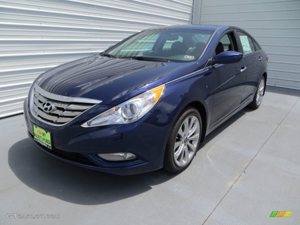 2013 Sonata SE - Indigo Night Blue / Gray photo #7