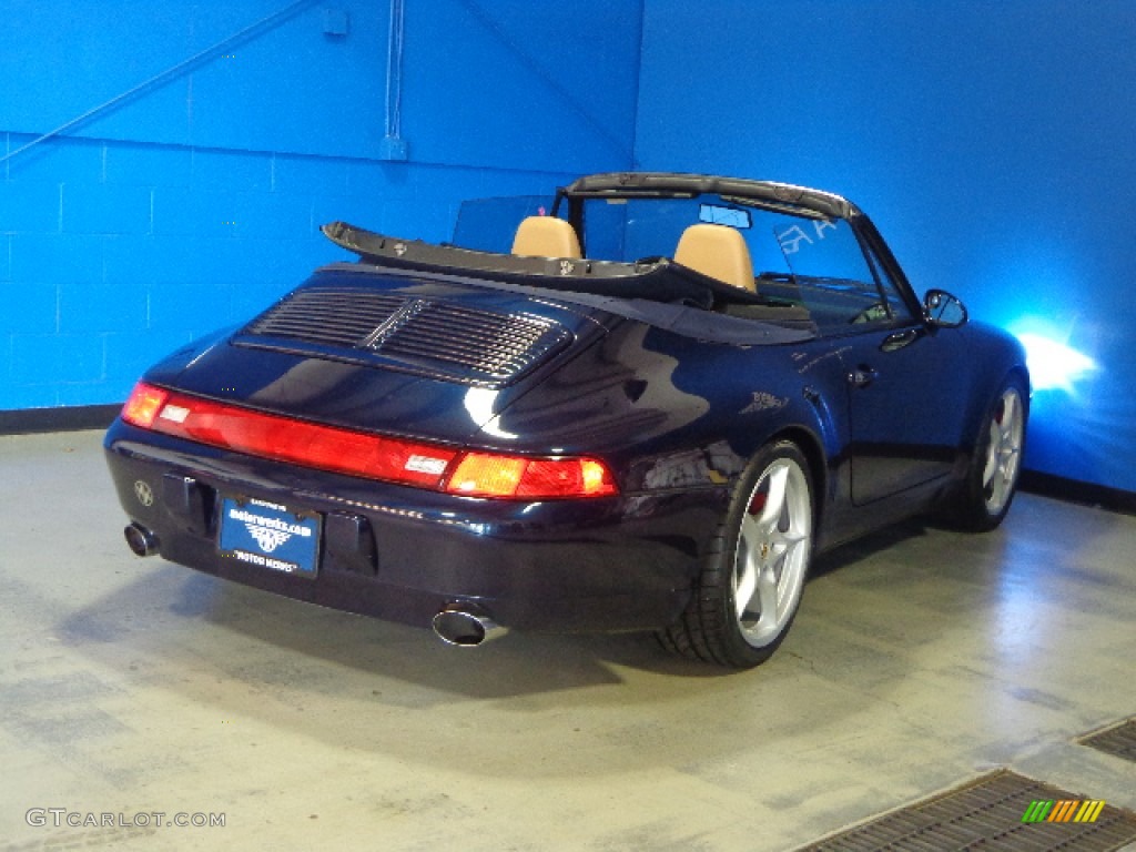 1997 911 Carrera Cabriolet - Ocean Blue Metallic / Cashmere photo #15