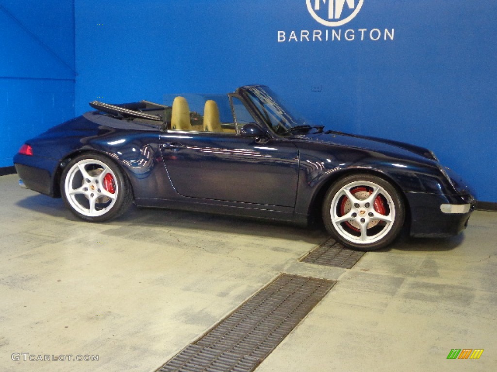 1997 911 Carrera Cabriolet - Ocean Blue Metallic / Cashmere photo #16