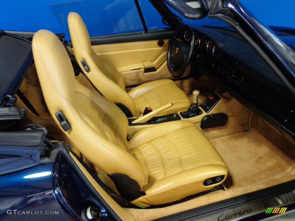 1997 911 Carrera Cabriolet - Ocean Blue Metallic / Cashmere photo #38