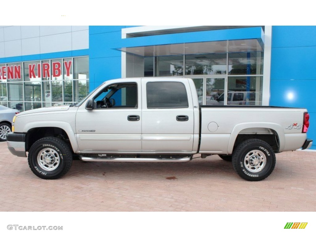 2004 Silverado 2500HD LS Crew Cab 4x4 - Silver Birch / Dark Charcoal photo #12