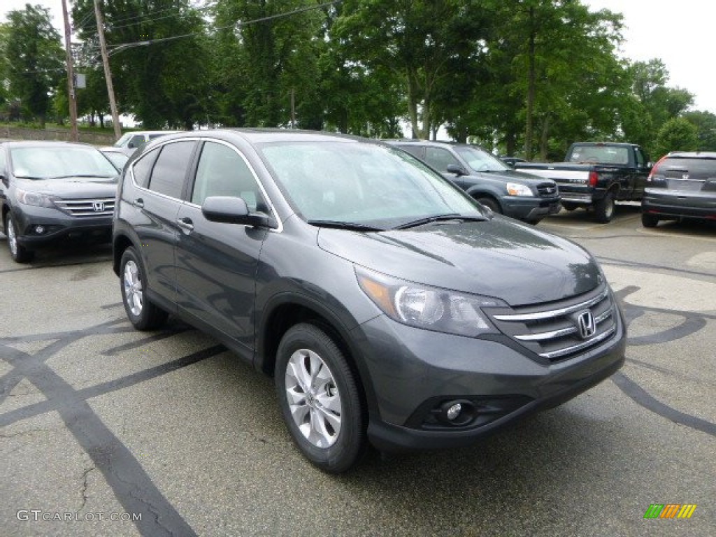 2013 CR-V EX AWD - Polished Metal Metallic / Gray photo #1