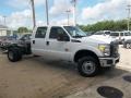 Oxford White - F350 Super Duty XL Crew Cab 4x4 Chassis Photo No. 6