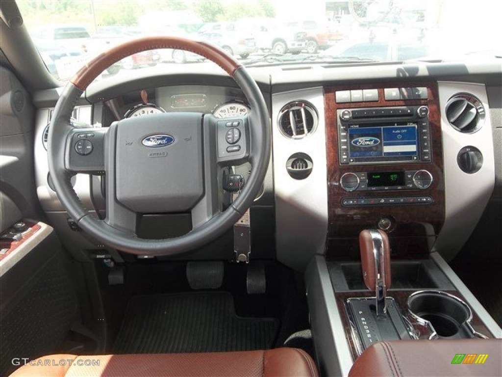 2013 Ford Expedition King Ranch King Ranch Charcoal Black/Chaparral Leather Dashboard Photo #82134113