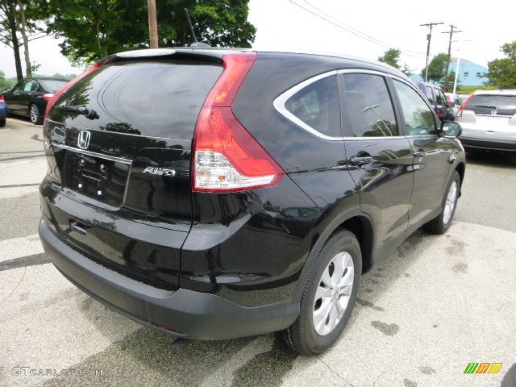 2013 CR-V EX-L AWD - Crystal Black Pearl / Black photo #3