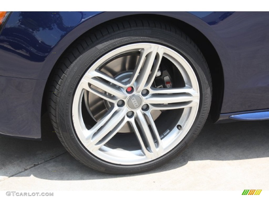 2013 S5 3.0 TFSI quattro Coupe - Moonlight Blue Metallic / Black/Lunar Silver photo #4