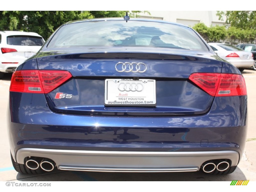 2013 S5 3.0 TFSI quattro Coupe - Moonlight Blue Metallic / Black/Lunar Silver photo #8