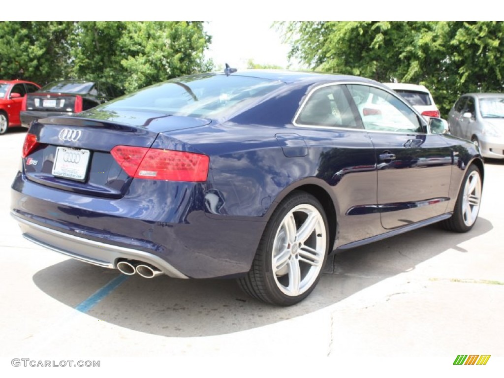 2013 S5 3.0 TFSI quattro Coupe - Moonlight Blue Metallic / Black/Lunar Silver photo #9