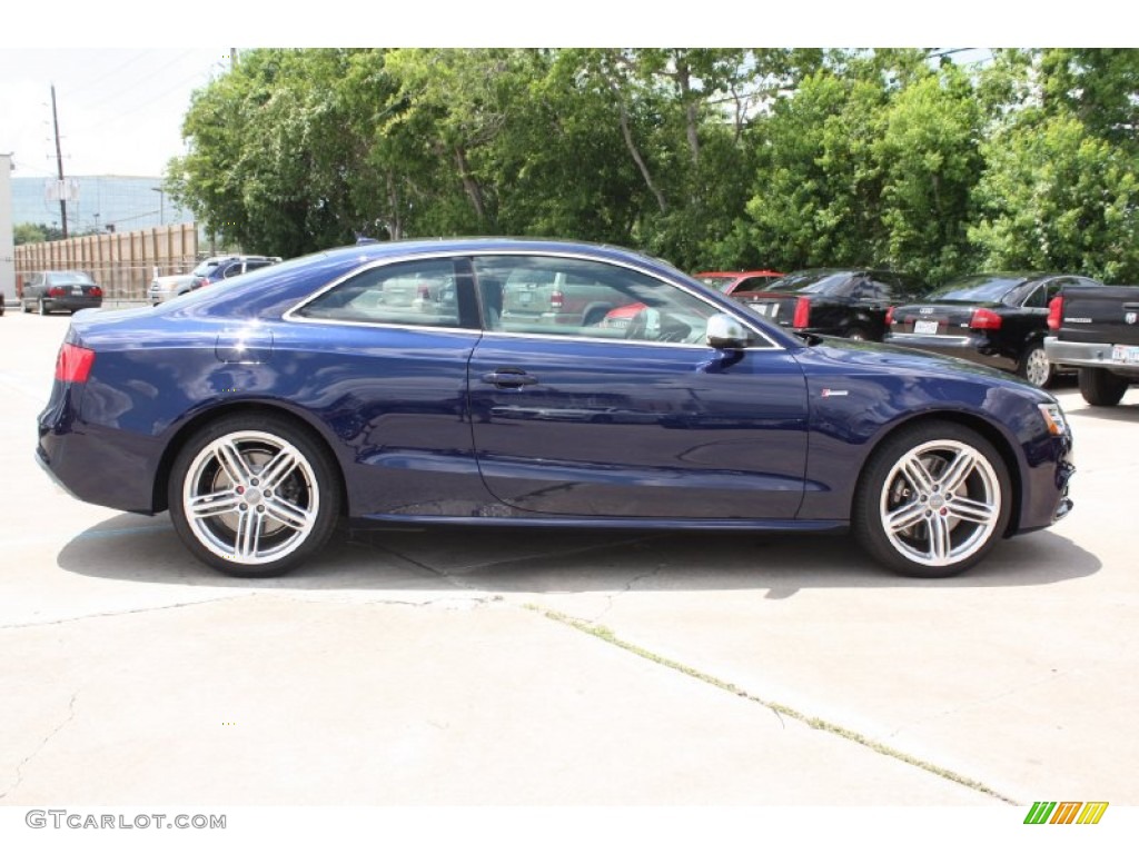 2013 S5 3.0 TFSI quattro Coupe - Moonlight Blue Metallic / Black/Lunar Silver photo #10
